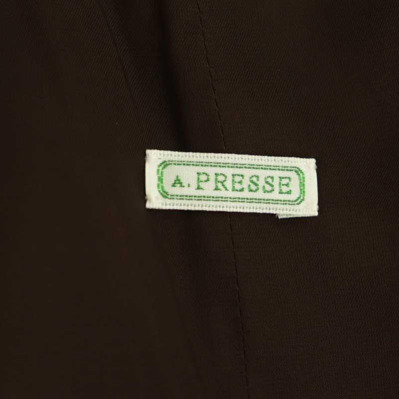 アプレッセ A.PRESSE 24SS Lining Detachable Silk Coat ライナー付き ショールカラーコート アウター シルク 2 紺 ネイビーの画像
