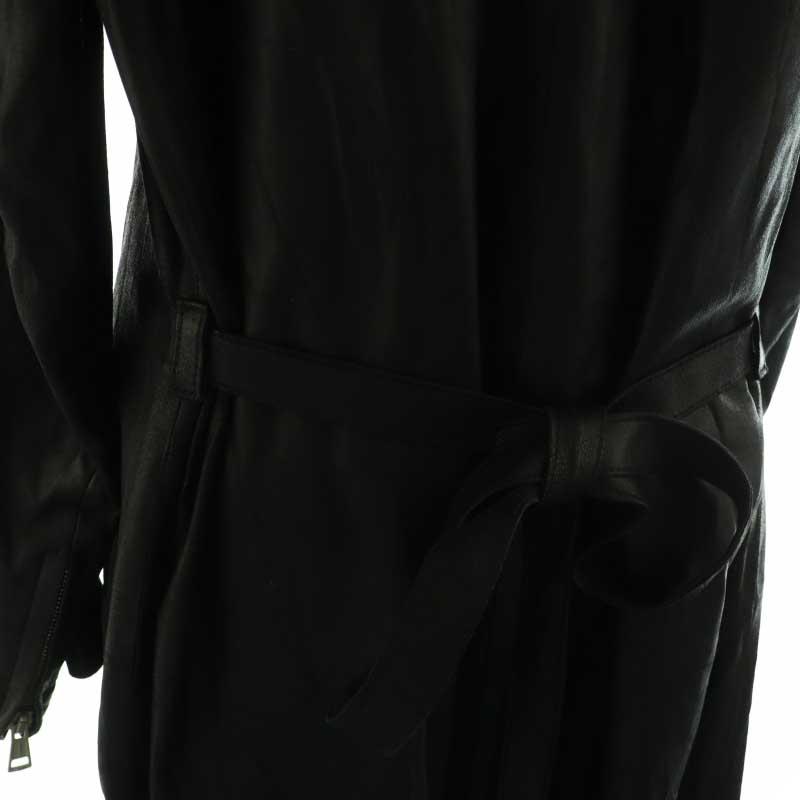 ANN DEMEULEMEESTER ステンカラーコート XXS 黒