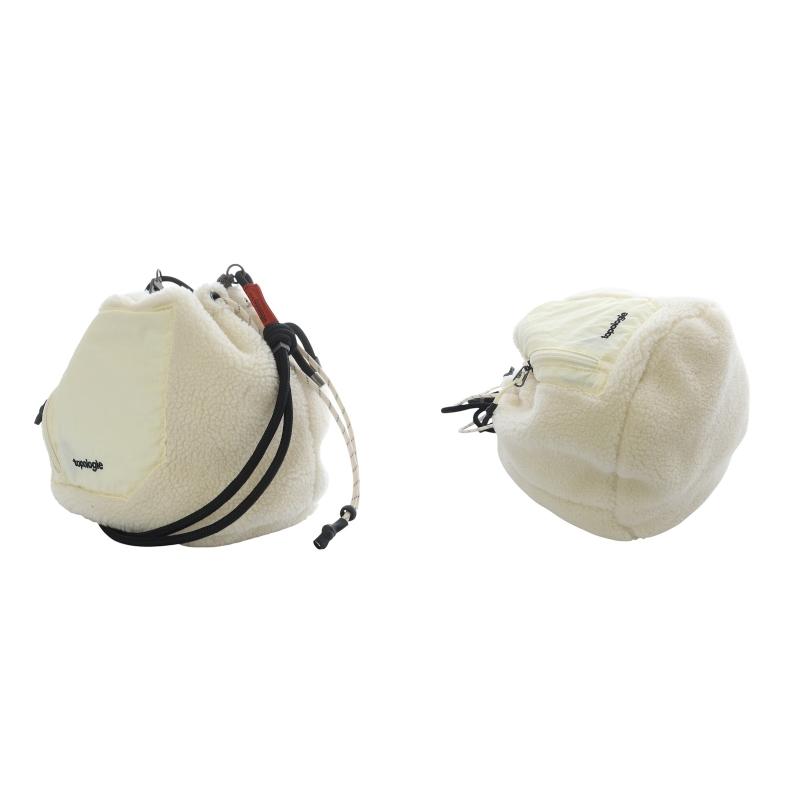 トポロジー Topologie ボア巾着バッグ リバーシブル ショルダーバッグ