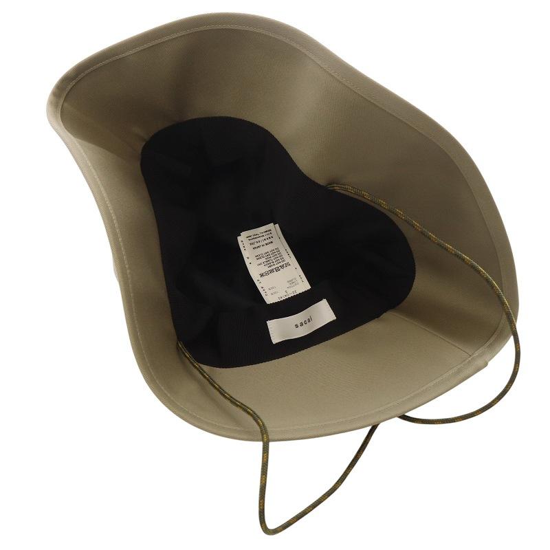 サカイ sacai コットンツイル バケットハット 帽子 べージュ 22-0414S