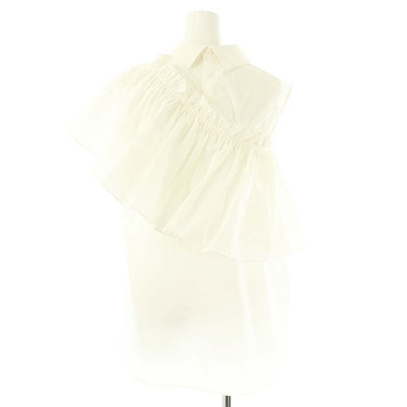 roughlow ブラウス白