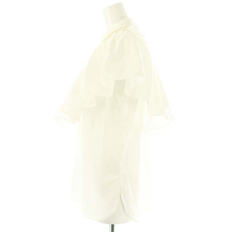 roughlow ブラウス白