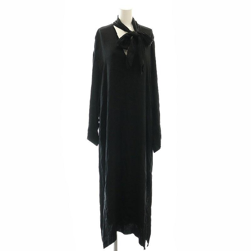 CITY SHOP ブラック ロングワンピース 36 シティショップ CITYSHOP ワンピース ロング 36黒 ブラック /SS □OS