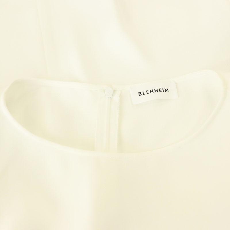ブレンへイム BLENHEIM 24SS アシンメトリースリーブブラウス S 白 