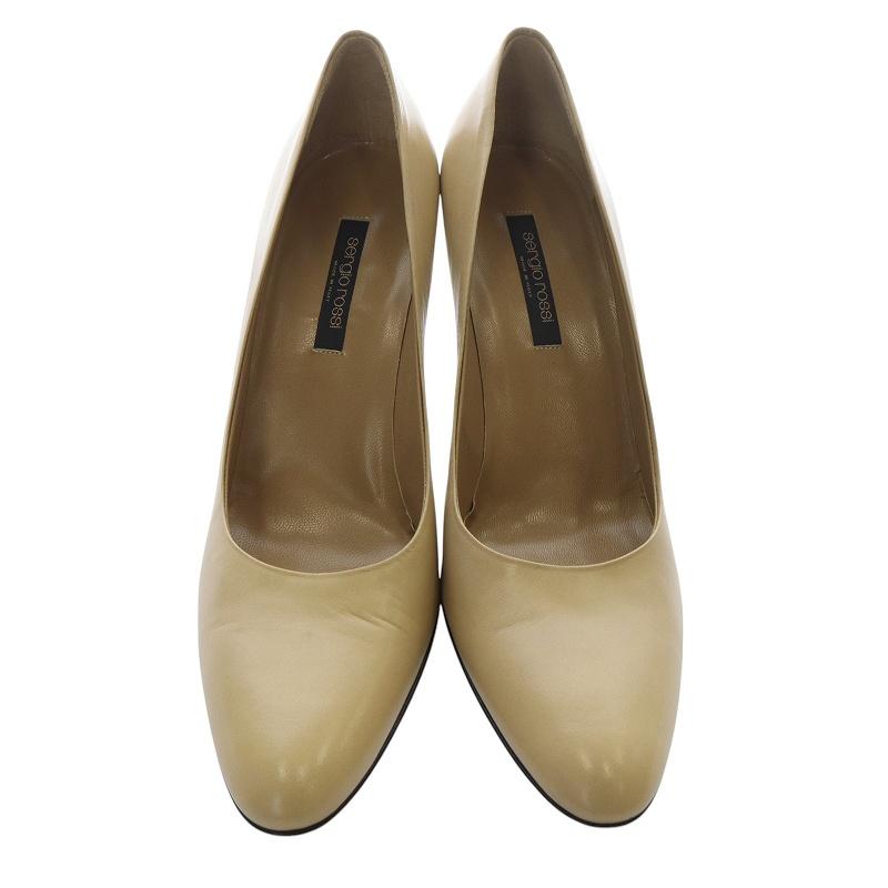 セルジオロッシ Sergio rossi パンプス ピンヒール レザー 38.5 べ  