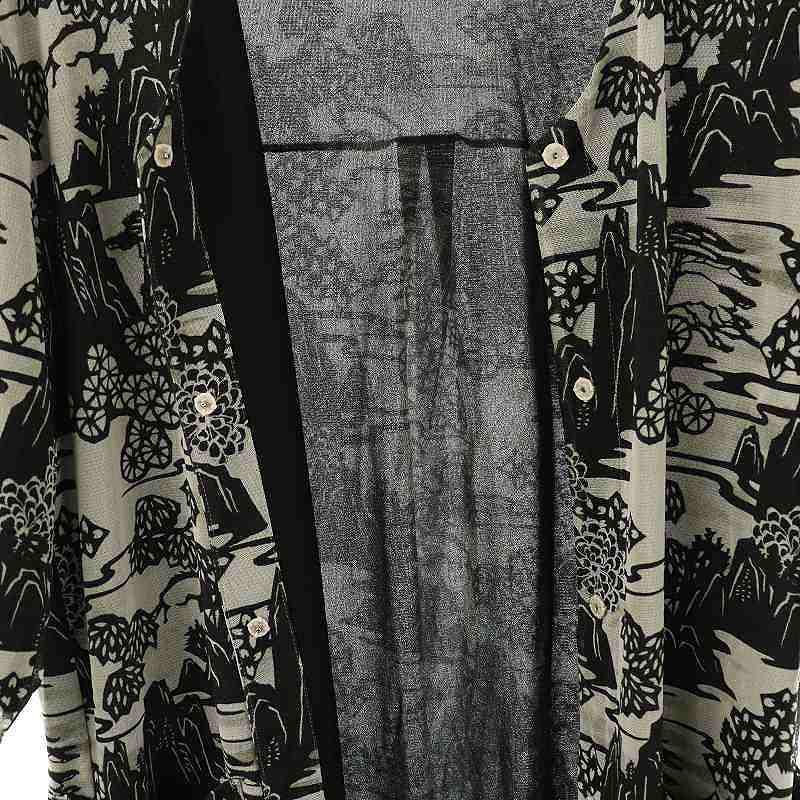ヴィヴィアンタム VIVIENNE TAM 総柄パワーネット七分袖ワンピース