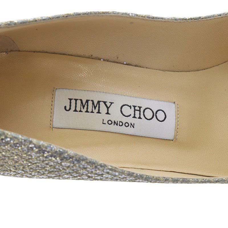 ジミーチュウ JIMMY CHOO パンプス ピンヒール グリッター 36.5