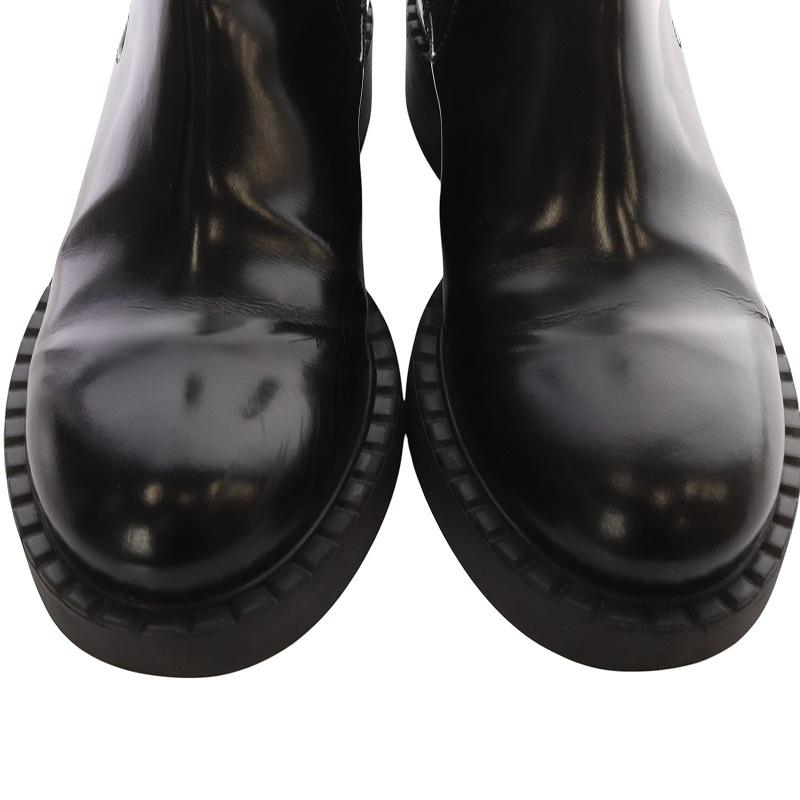 最終価格！PRADA ブラックレザーチェルシーブーツ 37.5 最終価格