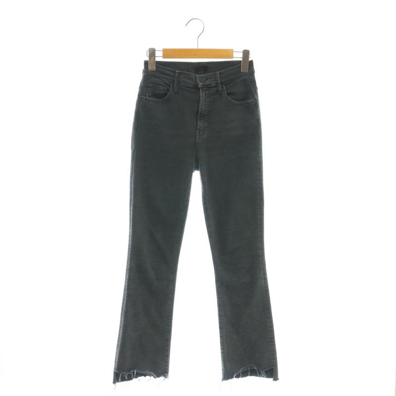 マザー mother FADED BLACK INSIDER CROPデニムパンツ ジーンズ カット 