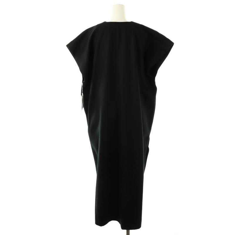 SACRA ハイカウントメルトン ワンピース　ブラック　38 未使用品 サクラ SACRA ハイカウントメルトンワンピース ロング