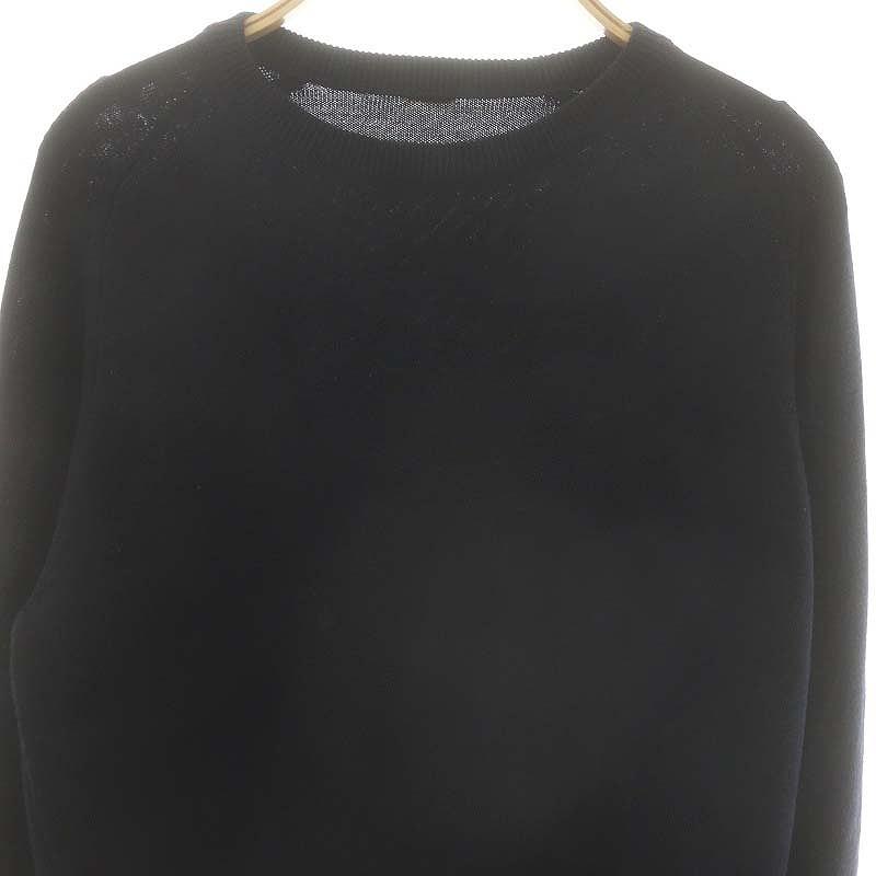 ミューズドゥドゥーズィエムクラス 20AW スムースクルーネックニット ブラック Smooth Relax ニット（ニット/セーター）｜Deuxieme Classe