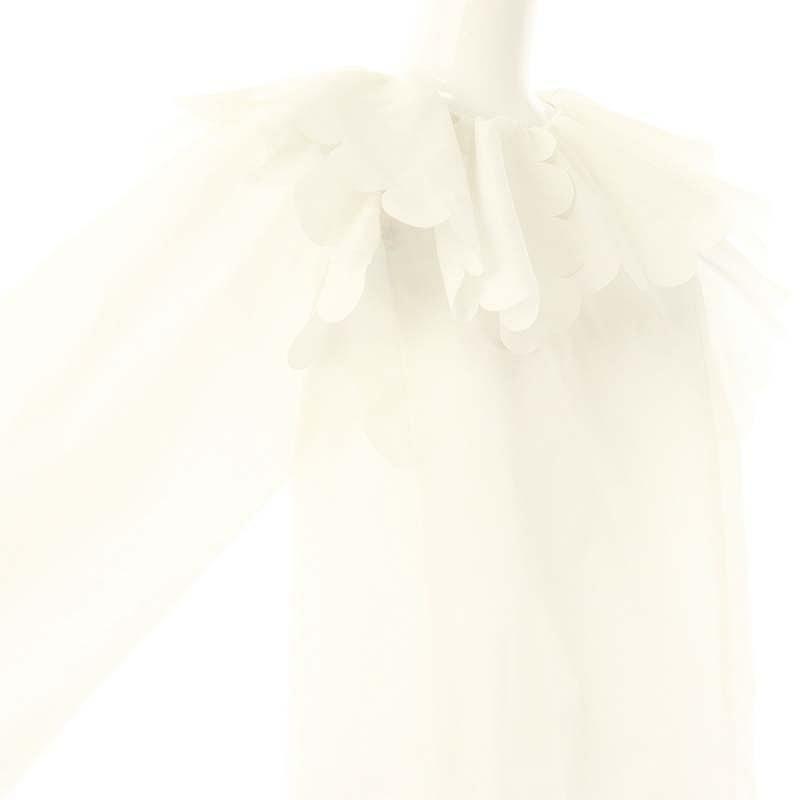yori たっぷりスカラップブラウス ホワイト 36 新品・未使用・タグ付 yori たっぷりスカラップブラウス 【公式通販】