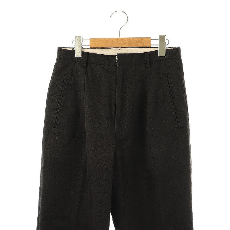 ニート NEAT 1タックチノパンツ テーパード 42 ブラック /HK □OS □SH