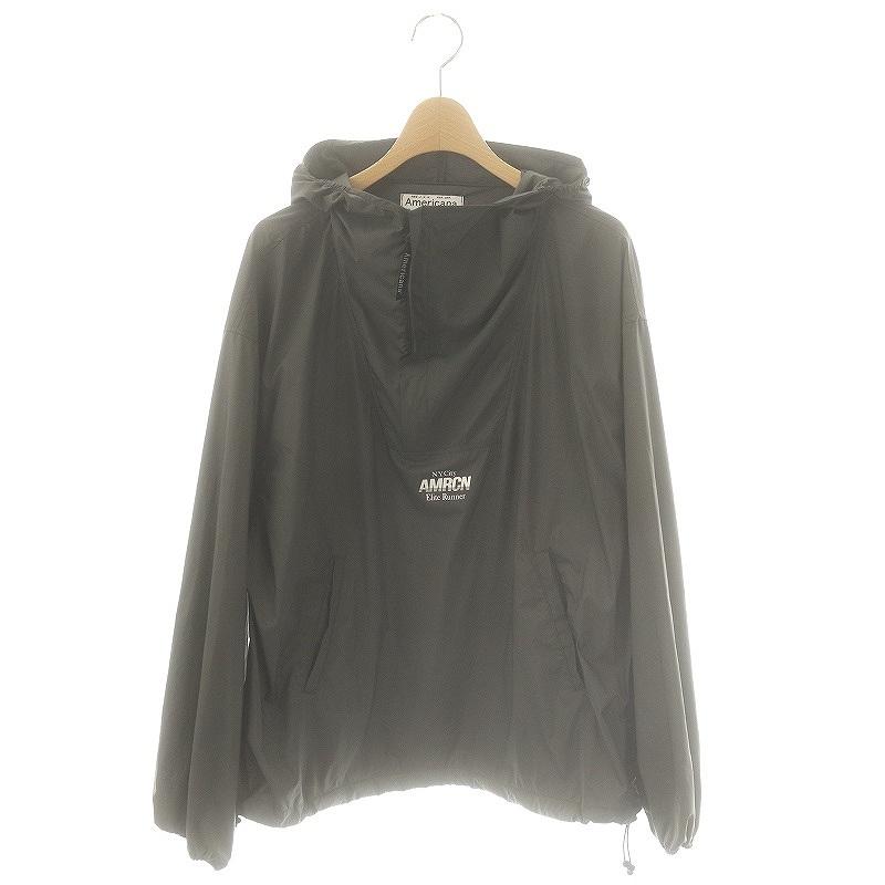 AMERICANA ブラック プルオーバー ジャケット AMERICANA ブラック プルオーバー ジャケット 【公式通販】