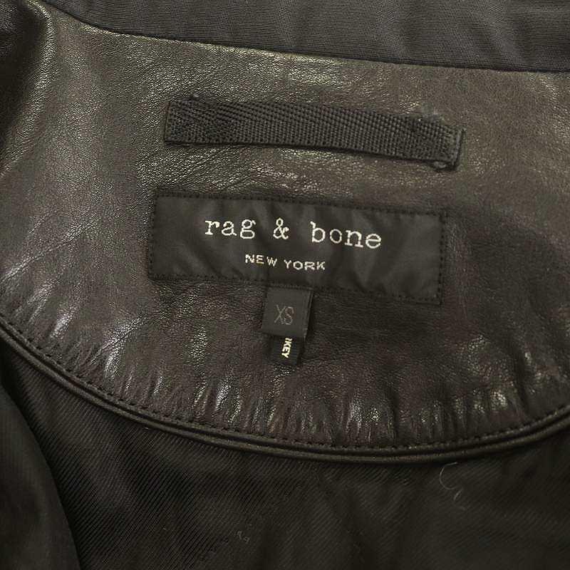 ラグ&ボーン RAG&BONE シングルライダースジャケット ジップアップ XS