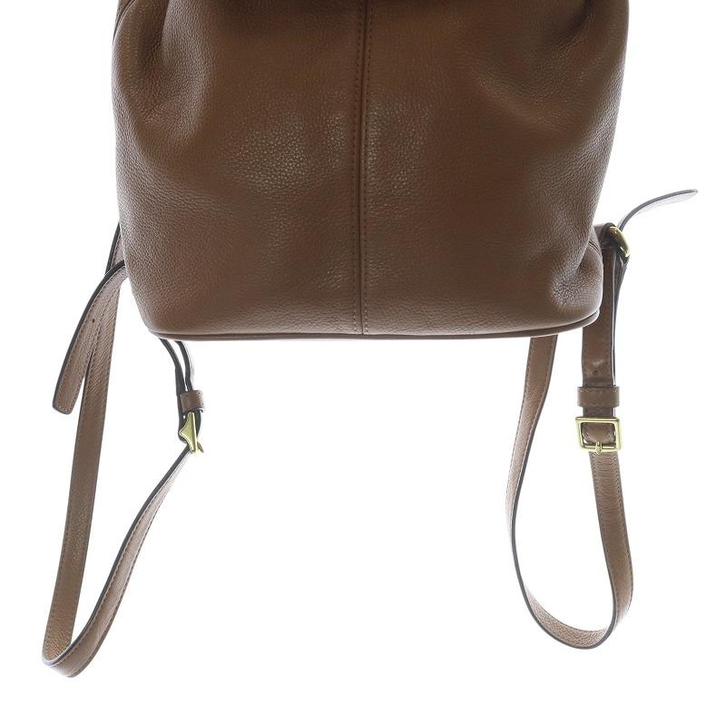 COACH（コーチ） レザーリュックサック デイパック レザー 茶色