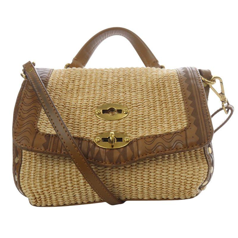 ザネラート ZANELLATO ポスティーナ BABY ラフィア 2WAYバッグ