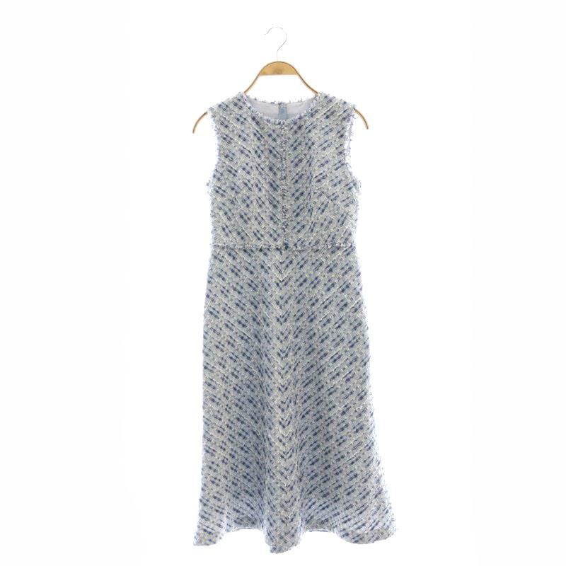 アナイ ANAYI Eternal Line 2025 ミックスツイードフレアワンピース