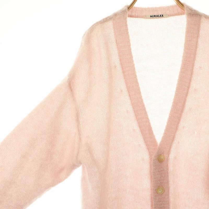 AURALEE オーラリー ウール モヘア カーディガン サイズ3 極美品 AURALEE - AURALEE オーラリー 22AW BRUSHED SUPER KID MOHAIR