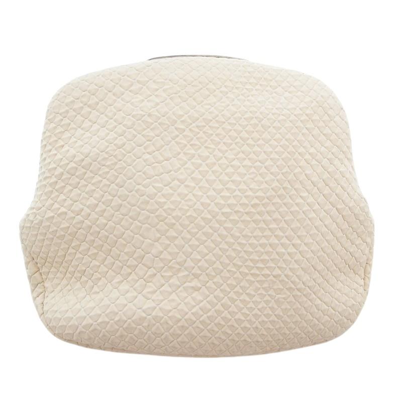 カワカワ kawakawa 美品 コスメポーチ ミラー付き アイボリー /AE 