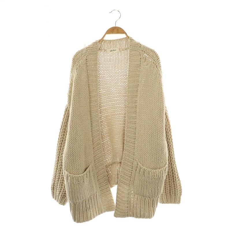 ミラオーウェン Mila Owen ケーブル編みロングカーディガン ニット