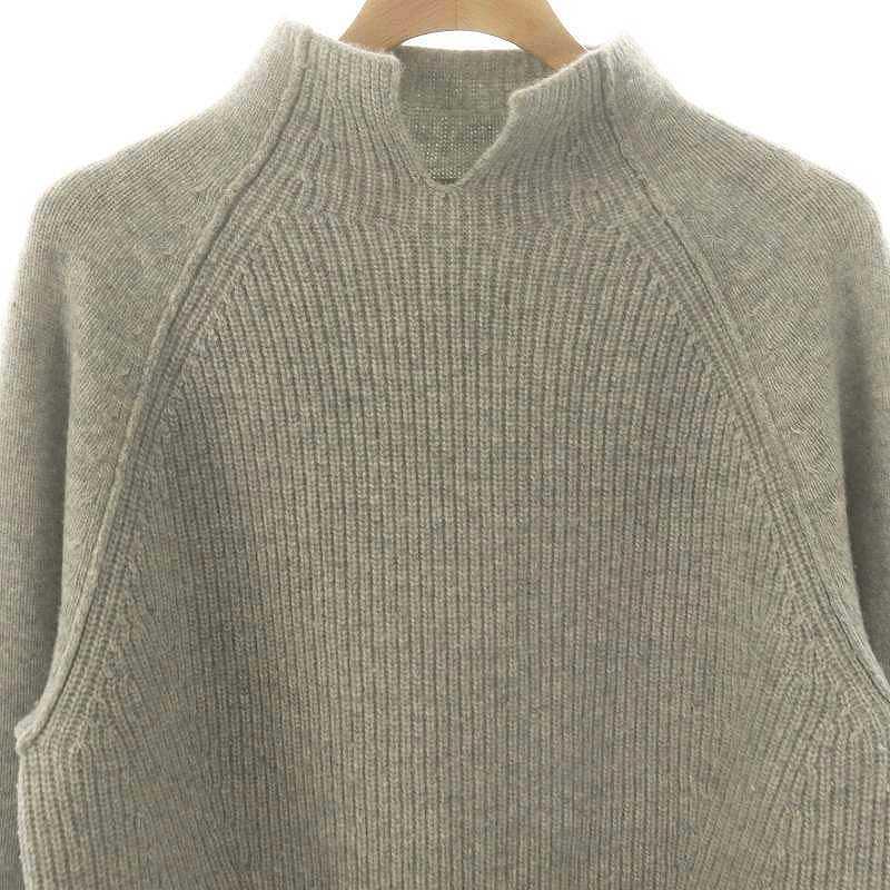 theory luxe セオリーリュクス ワンピース ダークグレー サイズ:38(M) | 24秋冬 モックネック ニット ワンピース | Lassie Clink | ロング 長袖 Iライン ミラノリブ ウール | トップス ドレス セーター【レディース】【中古】【K4649】 theory luxe（セオリーリュクス） theory luxe MORBI ONIEL モック