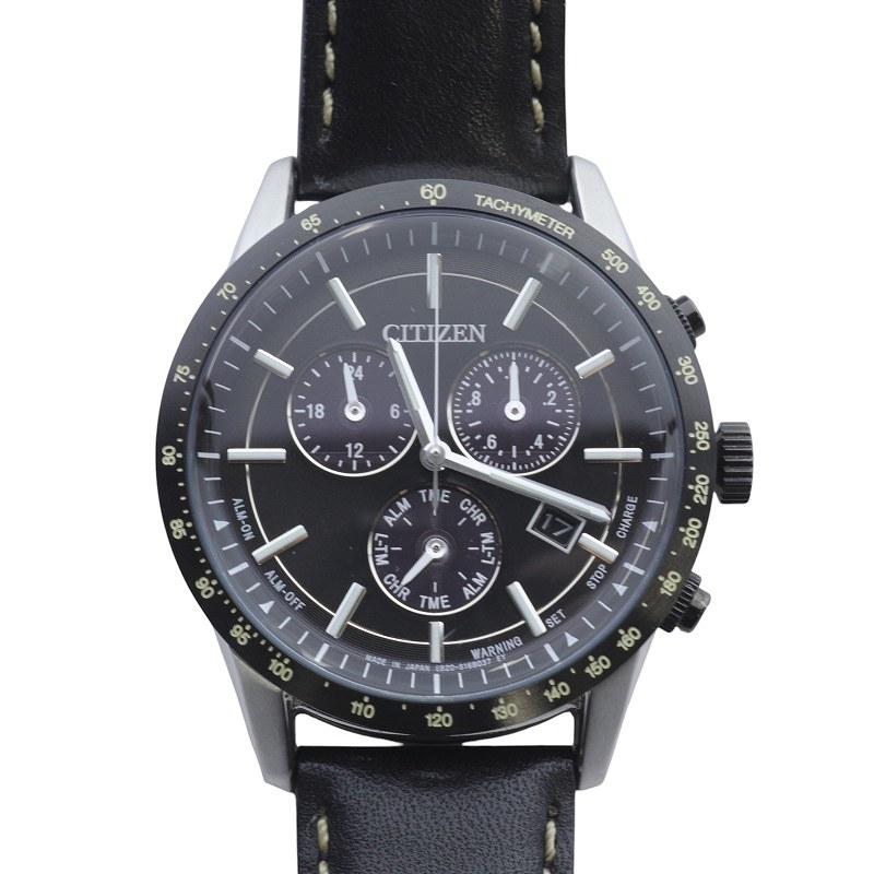 シチズン CITIZEN ジャンク品 エコドライブ SS ブラック文字盤