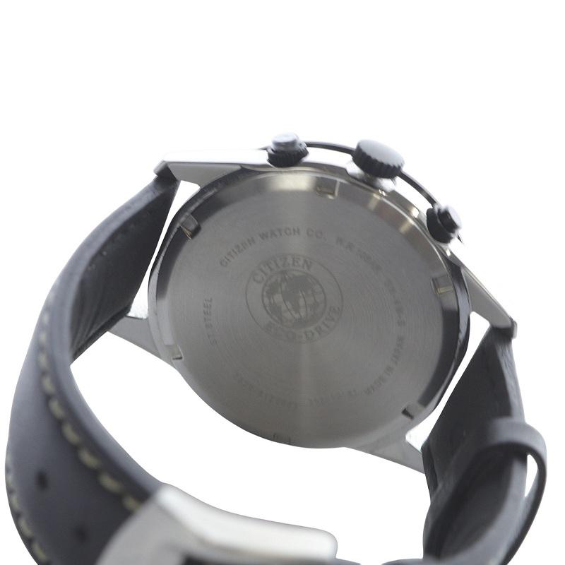 ✨CITIZEN✨シチズン✨エコドライブ✨クロノグラフ✨デイト✨ブラック✨腕時計 シチズン CITIZEN ジャンク品 エコドライブ SS ブラック文字盤