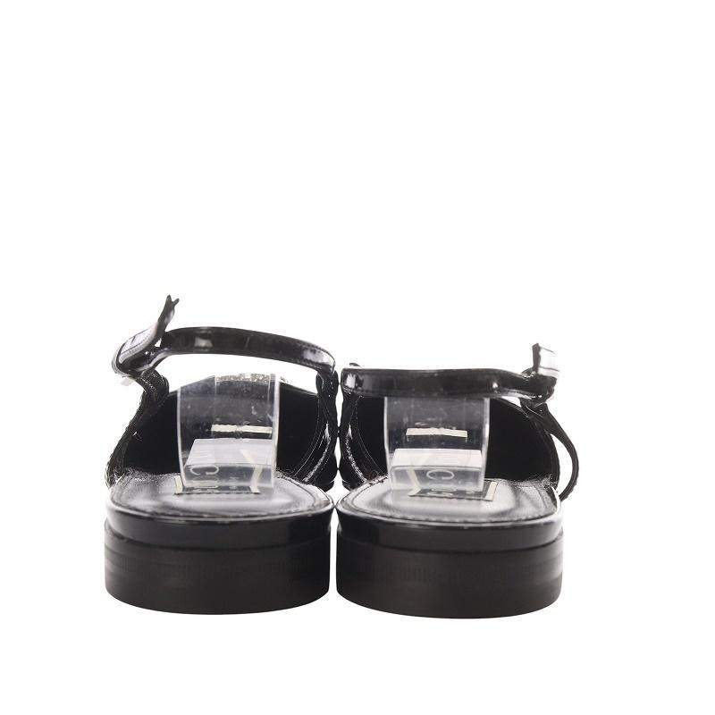 美品】グッチ（36.5）エナメル/厚底パンプス/ヒール/スクエアトゥ