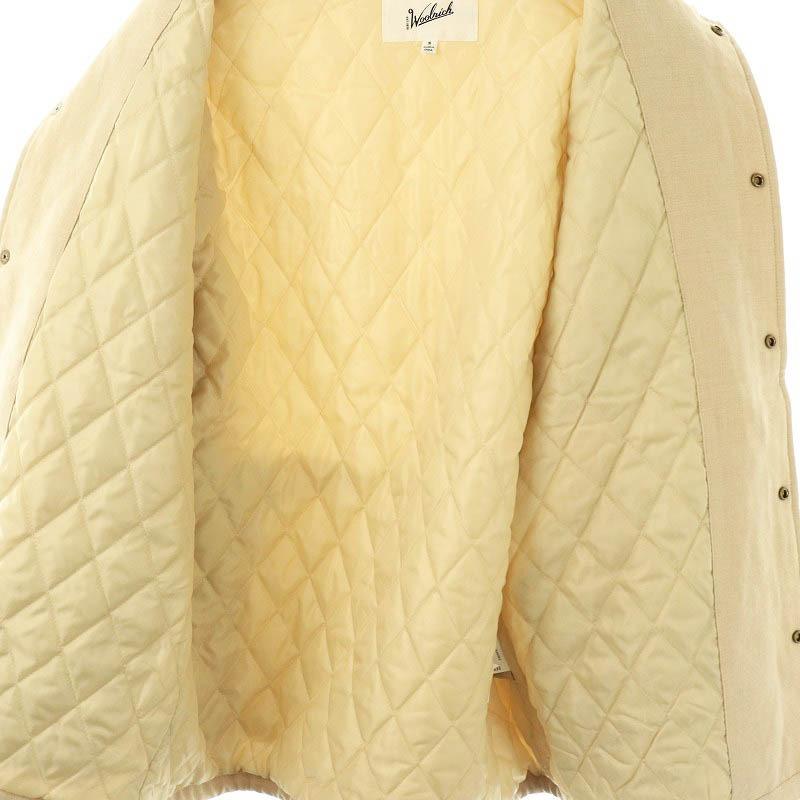 【中古】ウールリッチ WOOLRICH ウールギャバジンクルーザーシャツジャケット S ベージュ /MI ■OS メンズ ウールリッチ WOOLRICH ウールギャバジンクルーザーシャツジャケット S