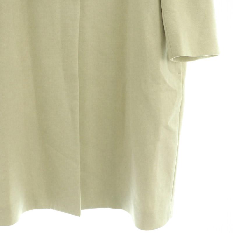 【美品】 ANAYI ベージュ ノーカラーコート アナイ ANAYI ノーカラーコート ロング 1 ライトベージュ /MY □OS