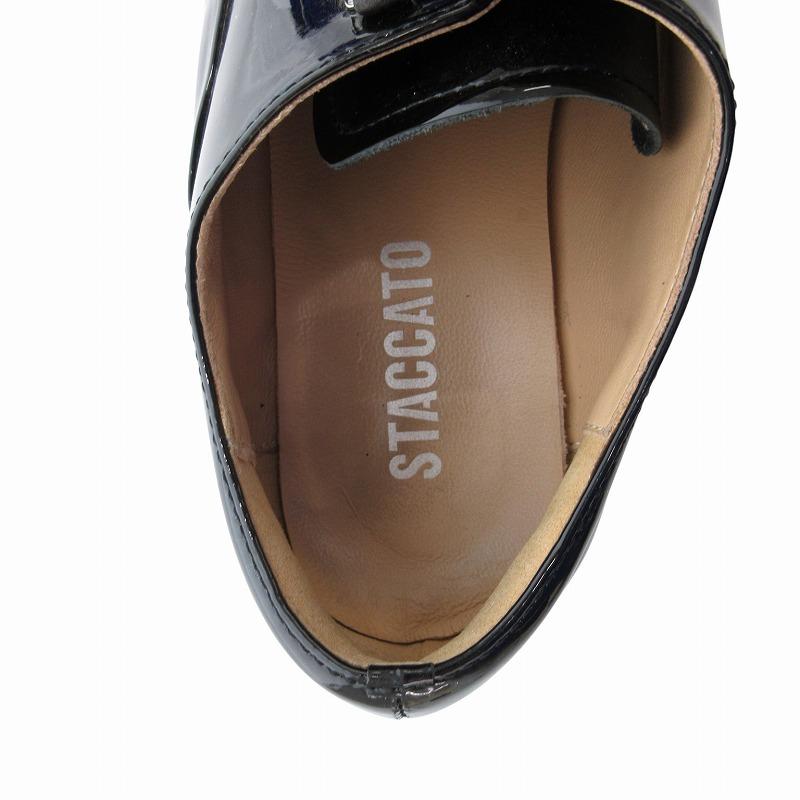 スタッカート STACCATO ピスコチャイドレスシューズ レザー ビジュー 