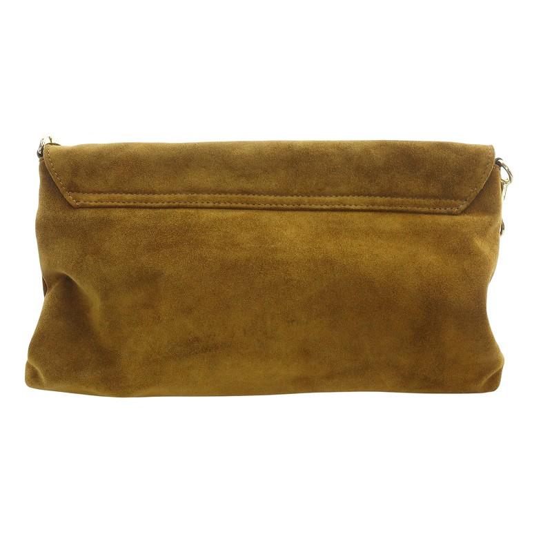 サンドラロバート SONDRA ROBERTS スエード レザーショルダーバッグ  