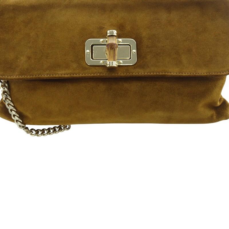 サンドラロバート SONDRA ROBERTS スエード レザーショルダーバッグ  