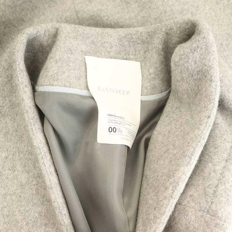 美品★ELENDEEK エレンディーク エコムートンコートファーコート グレー ELENDEEK 新品 エコファーブルゾン