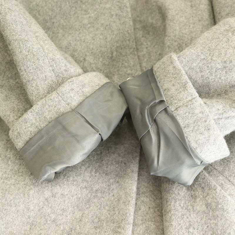 お値下げELENDEEK エレンディーク　ライトグレー ふわふわエコファーコート ELENDEEK エレンディークライトグレー ふわふわエコファーコート