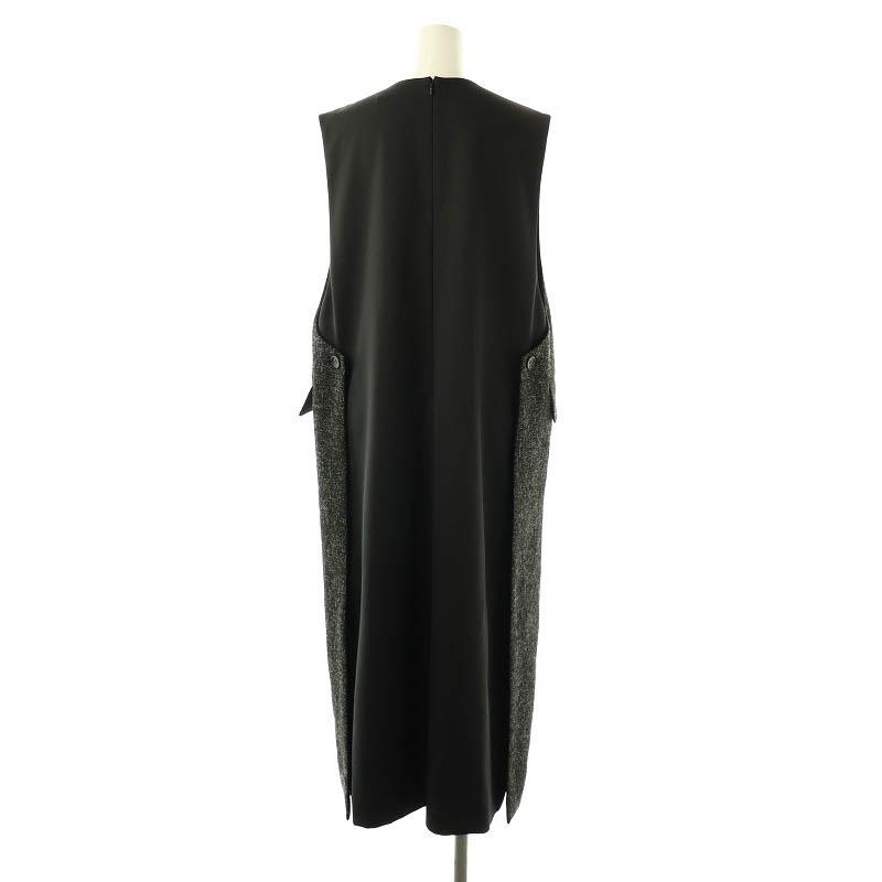 アドーア ADORE 23AW ファインツィードワンピース Vネック スリット 38 