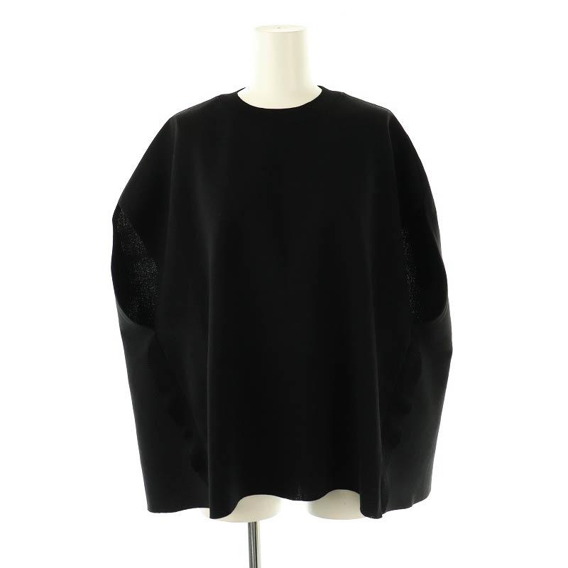 adoreアドーア リブラッフルニット ブラック 38 ADORE(アドーア)の