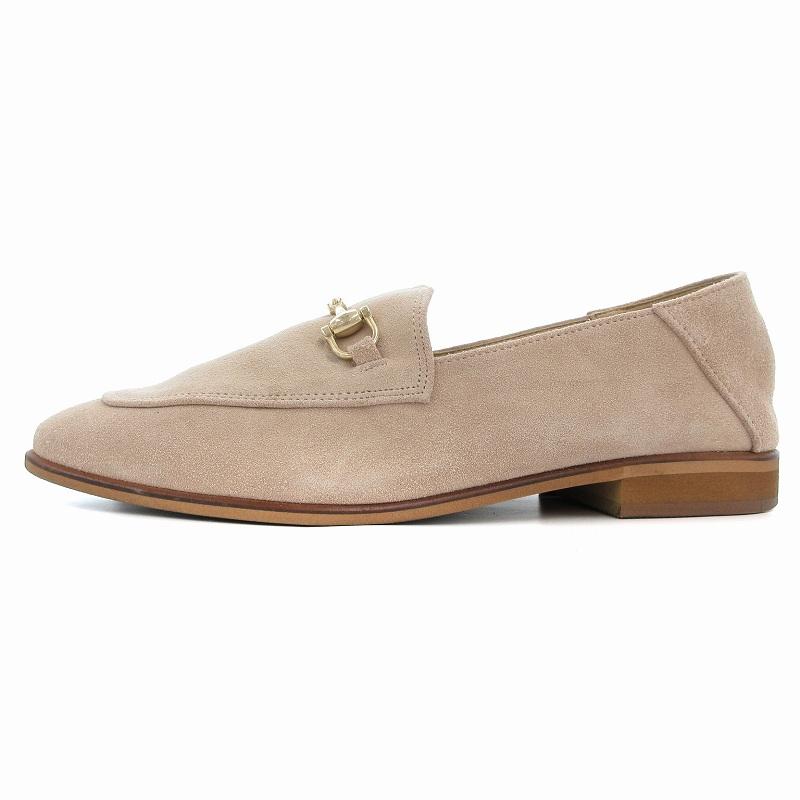 超美品★LE TALON ルタロンGRISE ビットローファー　バブーシュ　24 ルタロン Le Talon GRISE レザービットバブーシュ ローファー