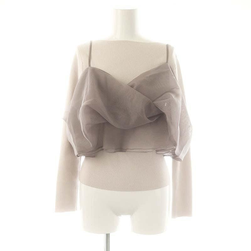 セルフォード CELFORD 25SS カシュクールキャミセットニットプル