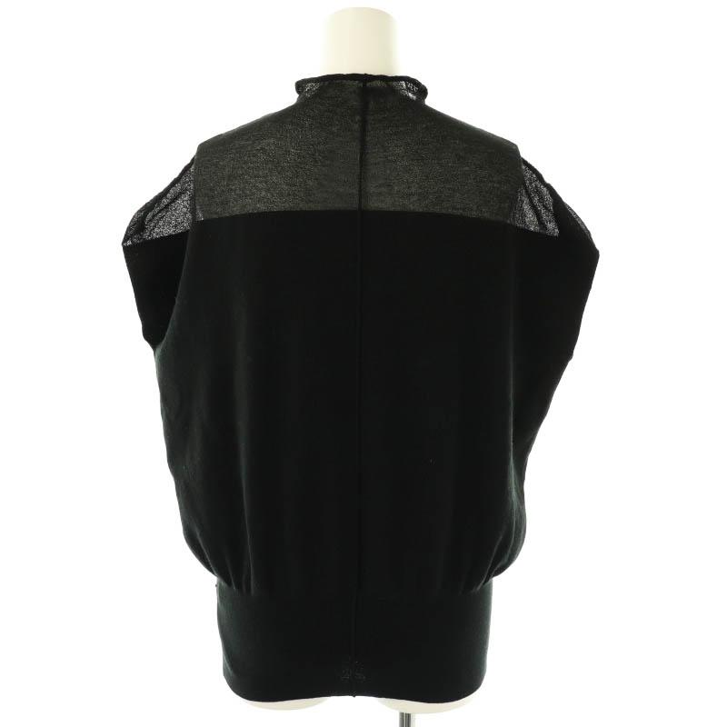 TFW49 ハイネックシャツ 黒 SIDE MESH LONG SLEEVE MOCKNECK | TFW49（ティーエフダブリュー