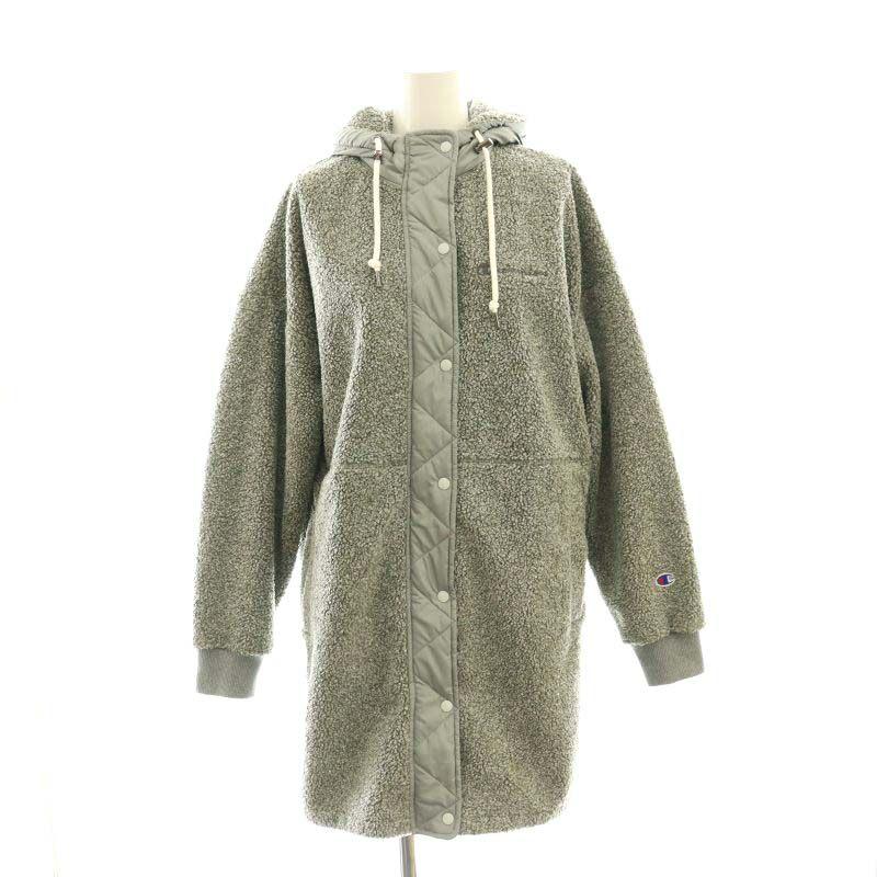 Champion（チャンピオン） ボア フリース コート アウター M グレー CW 