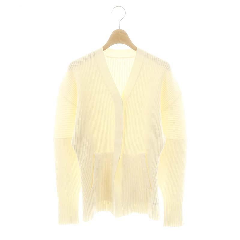 【美品】アダムエロペ 24AW 洗える フォルムリブカーディガン ADAM ET ROPE'（アダムエロペ） Adam et Rope' 24AW 洗える フォルム
