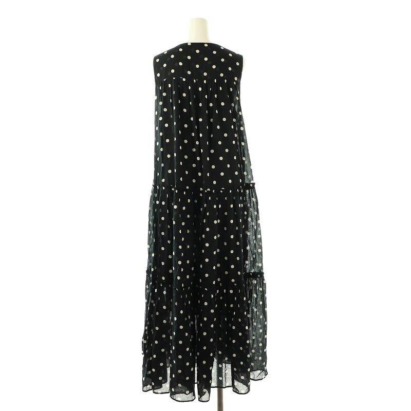 【ne Quittez pas】Spick&Span別注ドットロングワンピース ヌキテパ NE QUITTEZ PAS! Spick&Span別注 ドットマキシワンピース