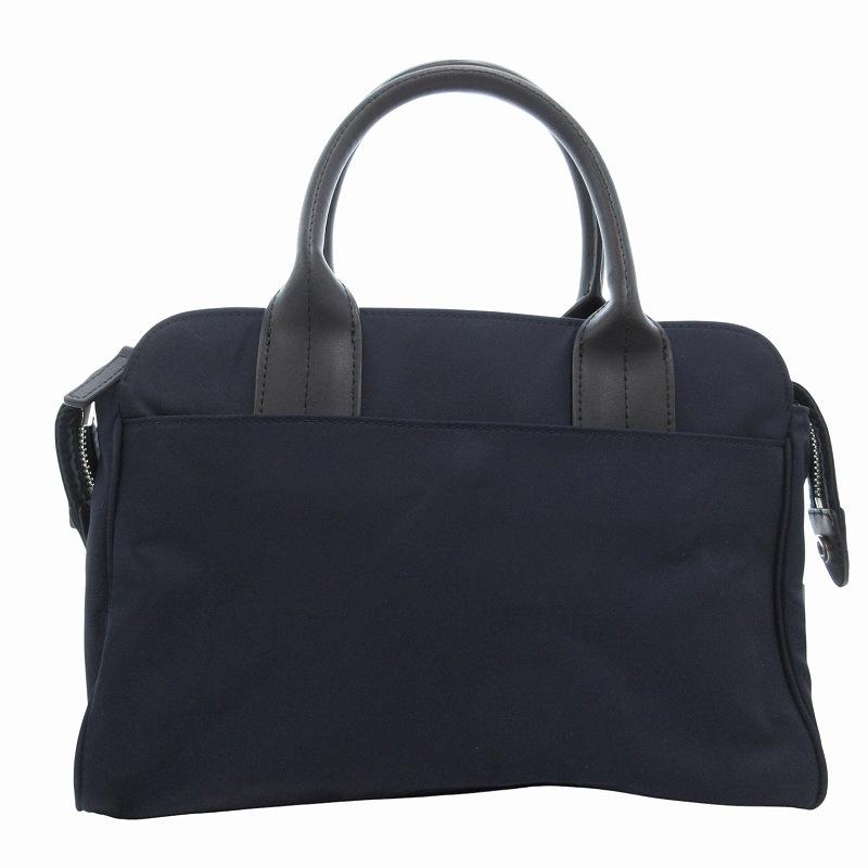 アニエスベー 2way　ショルダーバッグ 　ネイビー　ナイロン agnes b.（アニエスベー） ハンドバッグ ショルダー 2WAY ナイロン