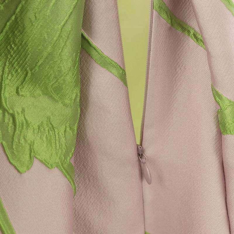 アナイ ANAYI チューリップジャガード フレアスカート シルク混 34  