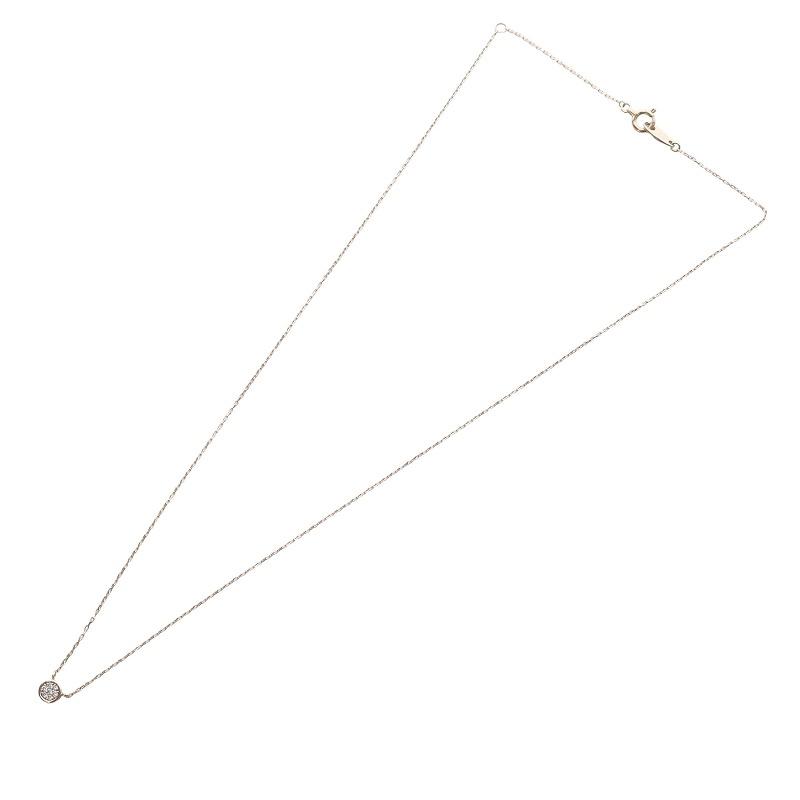 エテ ete K10YG ブリリアント ダイヤモンド ネックレス 0.02ct