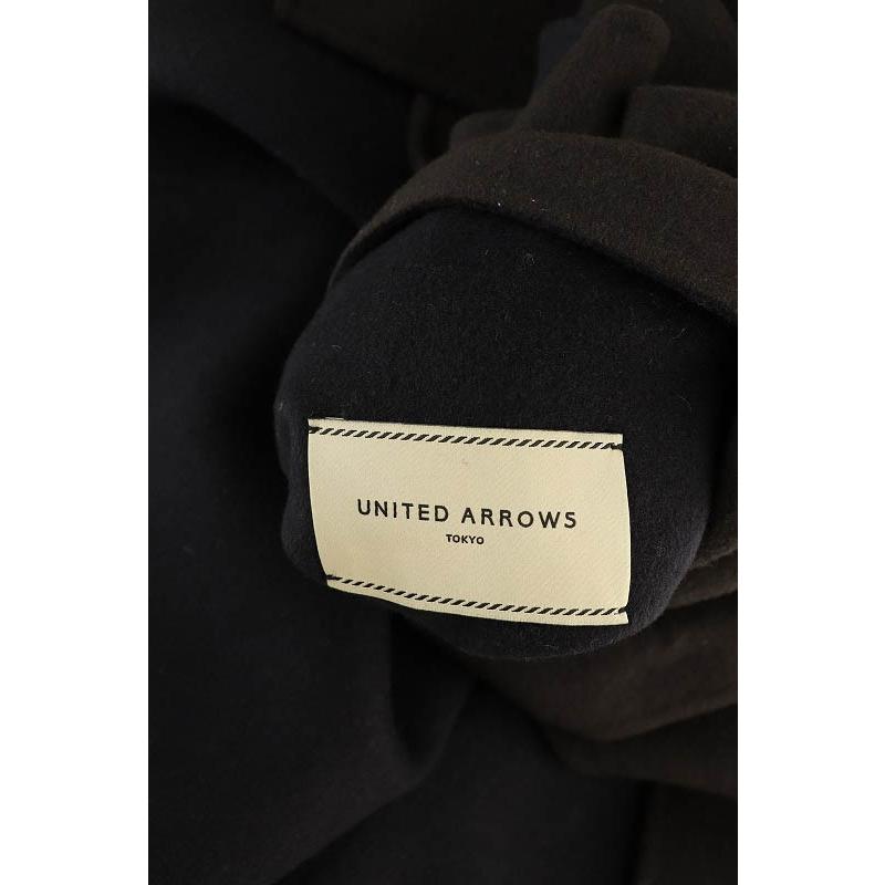 ユナイテッドアローズ　バイカラーリバーミドルコート　ネイビー　36 UNITED ARROWS（ユナイテッドアローズ）の「バイカラー リバー ミドル