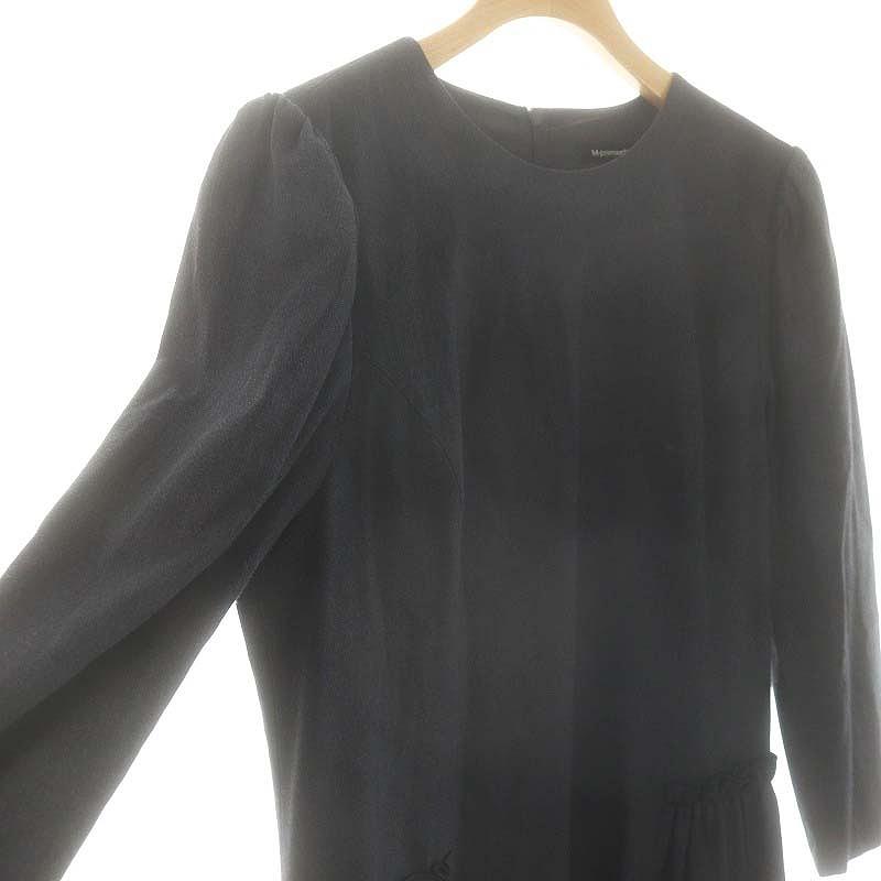 エムプルミエブラック ギャザー切替ワンピース エムプルミエ ブラック M-Premier BLACK 24AW バックギャザー