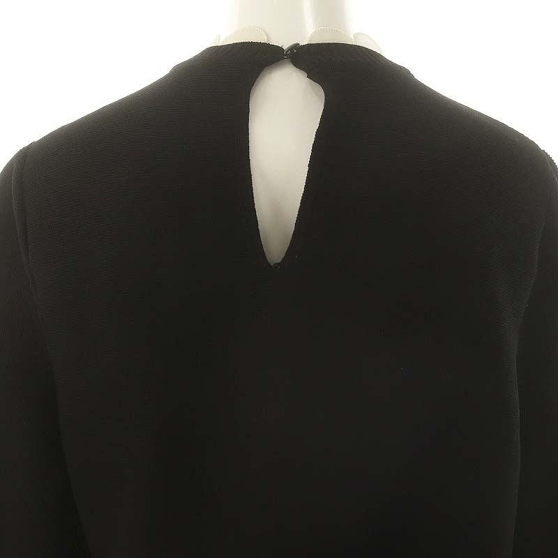 エラ eLLa スカラップカラーニット 長袖 F ブラック /HK □OS  